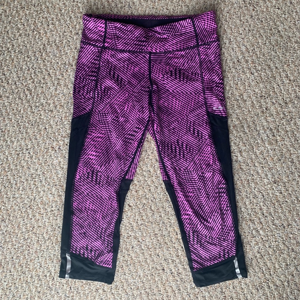 Black & Purple Champion Leggings